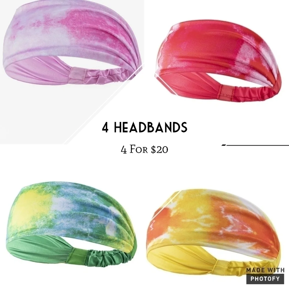 4 New womans headbands